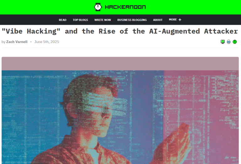 “Vibe Hacking” and the Rise of the AI-Augmented Attacker